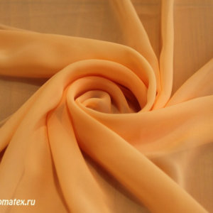 Ткань для халатов Шифон однотонный цвет персиковый